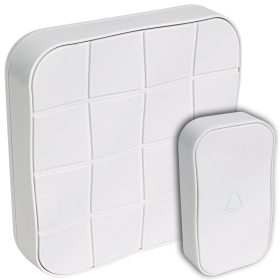   Vezeték nélküli csengő, négyzetes, 1 adó, 1 vevő - BELLW1-1V1