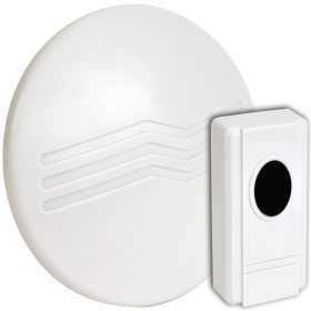   Vezeték nélküli csengő, kerek, 1 adó, 1 vevő - BELLW3-1V1