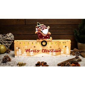   Led karácsonyi állítható naptár, manó, fa, elemes (X24017) - CHRACE6WW