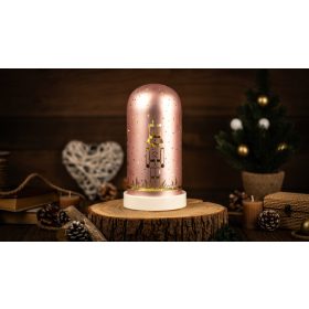   LED karácsonyi bura, diótörő, üveg, elemes (X25010) - CHRGP10WW