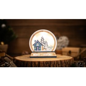 LED karácsonyi dísz,fa, medve, elemes (X25004) - CHRSBB5WW