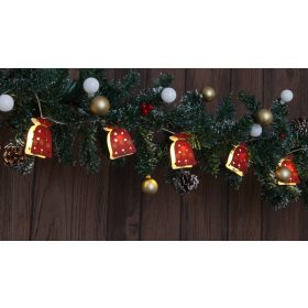   LED karácsonyi lánc, csomag, elemes (X22067) - CHRSTCPPW10WW