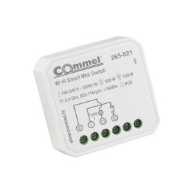   COMMEL WiFi-s okos kapcsoló (kapcs.mögé), 1 csat., 150 / 500W, 2,4GHz, (cikksz.: 265-521)