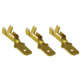 Szigeteletlen rátolható csatlakozó csap, sárgaréz - CS6