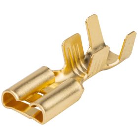   Szigeteletlen rátolható csatlakozó hüvely, sárgaréz - CSH6-2