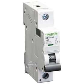   Egyenáramú kismegszakító PV rendszerekhez, 1 pólus, C kar. - DC-1C-20