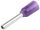 Szigetelt (PA6.6) érvéghüvely, ónozott elektrolitréz, lila - E034