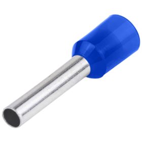   Szigetelt (PA6.6) érvéghüvely,ónozott elektrolitréz, kék - E05