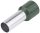 Szigetelt (PA6.6) érvéghüvely, ónozott elektrolitréz, oliva - E133