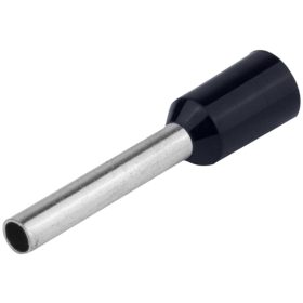   Szigetelt (PA6.6) érvéghüvely, ónozott elektrolitréz, fekete - E29