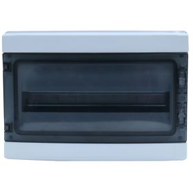   Falon kívüli elosztódoboz, átlátszó ajtóval, N/PE sínnel - EDFKIP65N181