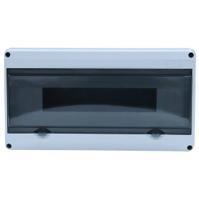   Falon kívüli elosztódoboz, átlátszó ajtóval, N/PE sínnel - EDFKIP65U181