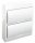Falon kívüli elosztódoboz, fehér ajtóval, N/PE sínnel - EDFKN-12/2