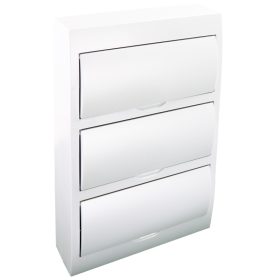   Falon kívüli elosztódoboz fehér ajtóval, N/PE sínnel - EDFKN-14/3