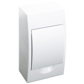   Falon kívüli elosztódoboz, fehér ajtóval, N/PE sínnel - EDFKN-4/1