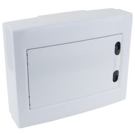   Falon kívüli elosztódoboz, fehér-sík ajtóval, NPE nélkül - EDFKSN-12/1