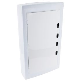   Falon kívüli elosztódoboz, fehér-sík ajtóval, NPE nélkül - EDFKSN-12/3