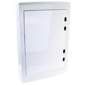   Falon kívüli elosztódoboz, fehér-sík ajtóval, NPE nélkül - EDFKSN-18/3