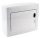 Falon kívüli elosztódoboz, fehér-sík ajtóval, NPE nélkül - EDFKSN-8/1