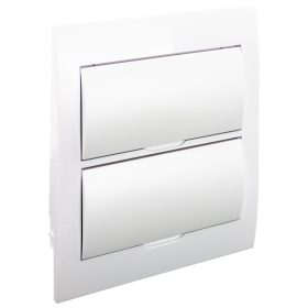   Süllyesztett elosztódoboz, fehér ajtóval, N/PE sínnel - EDSN-12/2