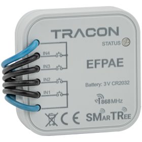   Rádiós jeladó, 4 csatornás, szerelvény dobozba, elemes - EFPAE