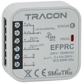   Rádiós zsaluvezérlő, szerelvénydobozba, helyi/központi - EFPRC
