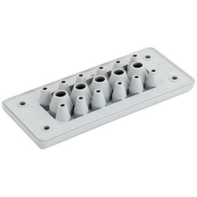   Elosztószekrény kábelbevezető,gumi, 17db kábelhez - EKBV-16