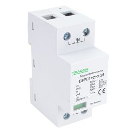   T1+T2+T3 AC típusú túlfeszültség levezető, egybeépített - ESPD1+2+3-25-1P