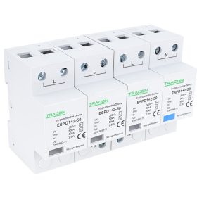   T1+T2 AC típusú túlfeszültséglevezető, egybeépített - ESPD1+2-50-4P