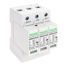   T2 DC típusú túlfeszültség levezető, cserélhető betéttel - ESPD2-DC40-600