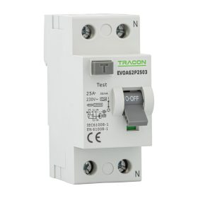 Áram-védőkapcsoló, 2 pólusú - EVOAG2P2503