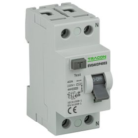 Áram-védőkapcsoló, 2 pólusú - EVOAV2P6303