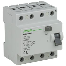 Áram-védőkapcsoló, 4 pólusú - EVOAV4P6303