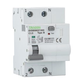   Kombinált védőkapcsoló, 2P, 3modul, B karakterisztika - EVOBKM2B3203