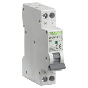 Kismegszakító, 1+N pólus, B karakterisztika - EVON10B6