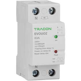   Aut. visszakapcsoló fesz. növekedési/csökkenési relé - EVOUO2P63