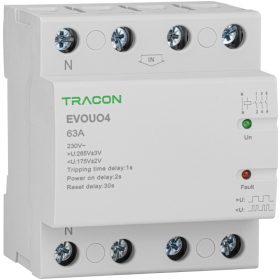   Aut. visszakapcsoló fesz. növekedési/csökkenési relé - EVOUO4P63