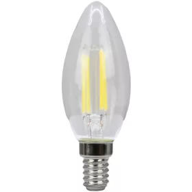 COG LED gyertya fényforrás, átlátszó - FILC354WW