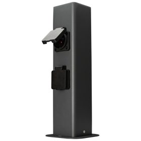   Kültéri energiaoszlop SCHUKO csatlakozóval, antracit - GARN2S