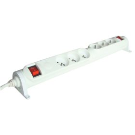   Forgatható-rögzíthető-csapos kivitelű elosztósáv, kapcsolós - HRRKF3/3