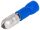 Szigetelt hengeres csatlakozó dugó, elektrolitréz, kék - KH4