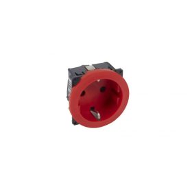   Legrand 067145 - Céliane 2P+F földelt csatlakozóaljzat, reteszelt, piros