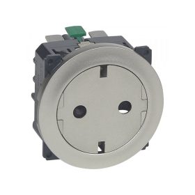   Legrand 067167 - Céliane 2P+F csatlakozóaljzat, falsíkba illeszkedő titán betéttárcsával, gyermek