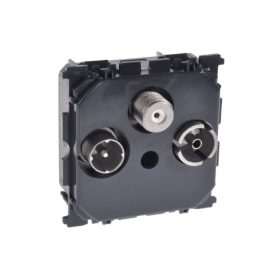 Legrand 067378 - Céliane TV-RD-SAT aljzat, átmenő 15dB