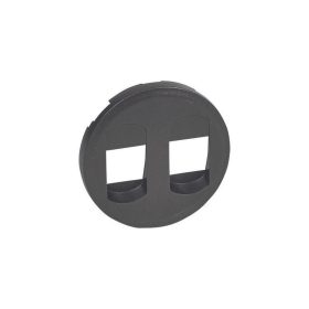   Legrand 067814 - Céliane 2xhangszóró csatlakozóaljzat burkolat, grafit