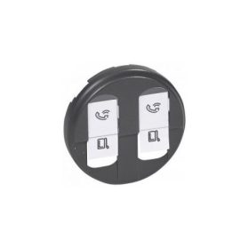 Legrand 067952 - Céliane 2xRJ45 burkolat, grafit