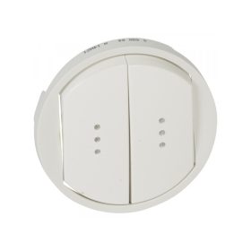   Legrand 068004 - Céliane kettős billentyű, fényjelzős, fehér
