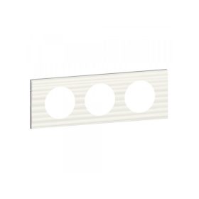 Legrand 069013 - Céliane 3-as keret, fehér corian