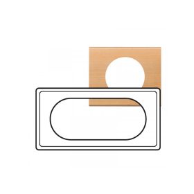 Legrand 069215 - Céliane 4/5 modulos keret, juhar