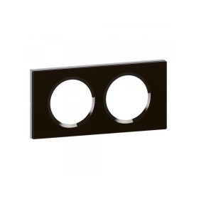 Legrand 069302 - Céliane 2-ős keret, feketeüveg